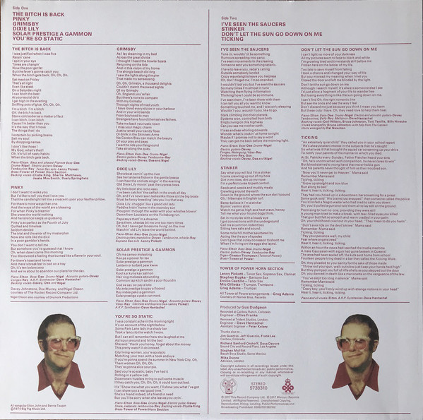 Виниловая пластинка Elton John – Caribou LP - рис.1