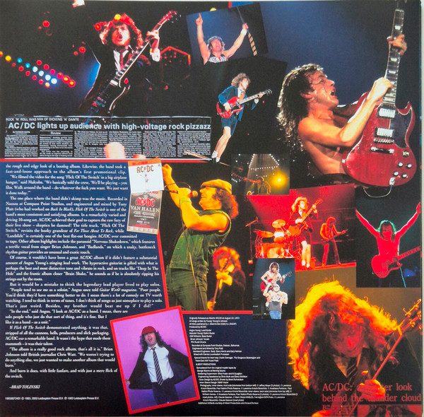 Виниловая пластинка AC/DC – Flick Of The Switch (Coloured Gold) LP - рис.3