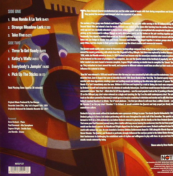 Виниловая пластинка The Dave Brubeck Quartet - Time Out - рис.1