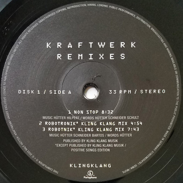 Виниловая пластинка Kraftwerk – Remixes LP - рис.2