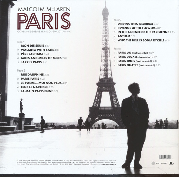 Виниловая пластинка Malcolm McLaren, Catherine Deneuve, Françoise Hardy, Amina - Paris - LP - рис.1