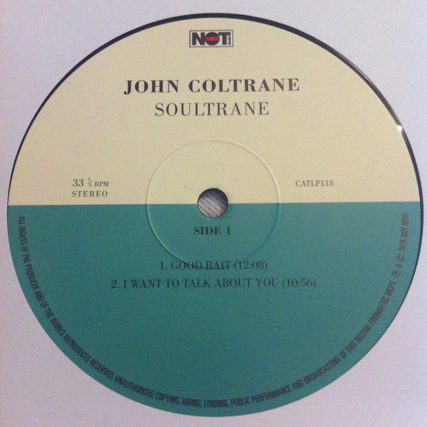 Виниловая пластинка John Coltrane – Soultrane 180g LP - рис.2