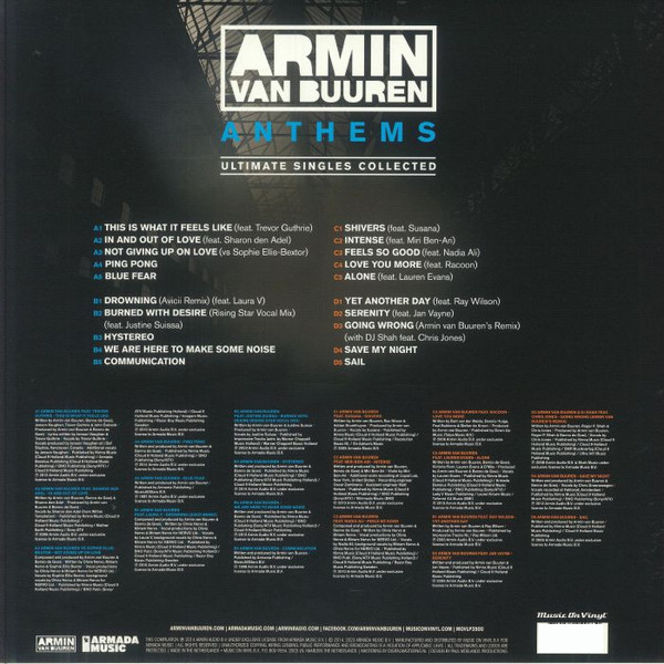 Виниловая пластинка Armin van Buuren – Anthems - 2LP - рис.1