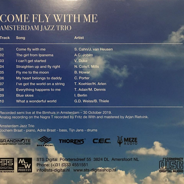 Виниловая пластинка Amsterdam Jazz Trio – Come Fly With Me LP - рис.3