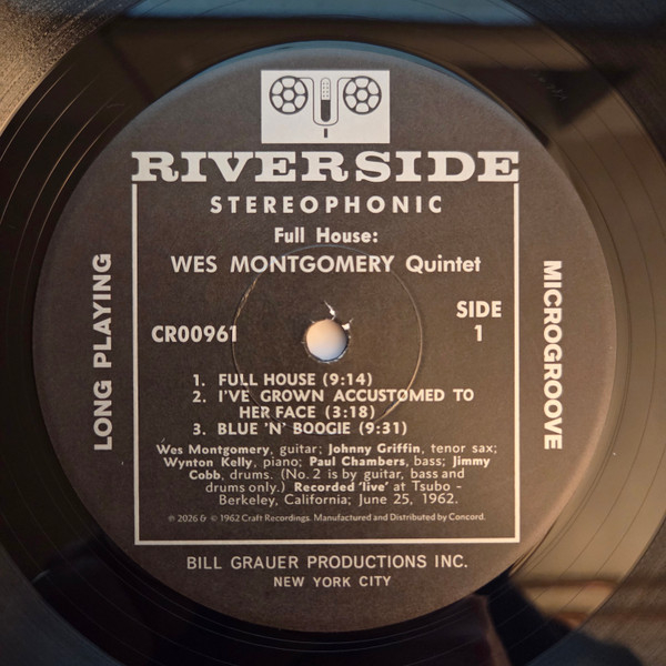 Виниловая пластинка Wes Montgomery - Full House (Analogue, Original Jazz Classics) LP - рис.3