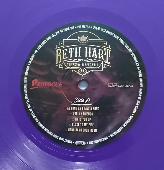Виниловая пластинка Beth Hart – Live At The Royal Albert Hall - Purple - 3LP - рис.2