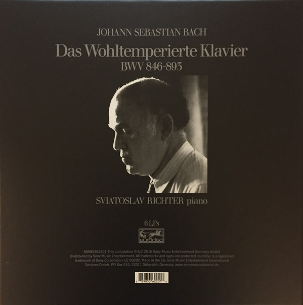Виниловая пластинка Bach; Sviatoslav Richter - Das Wohltemperierte Klavier BWV 846-893 - рис.1