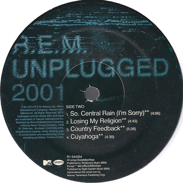 Виниловая пластинка R.E.M. - Unplugged 2001 - рис.2