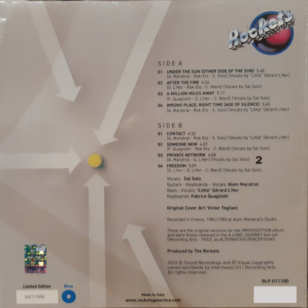 Виниловая пластинка Rockets – Imperception (coloured) LP - рис.1