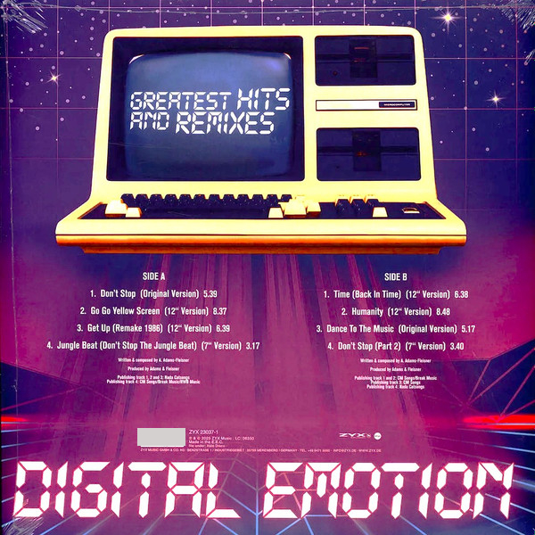 Виниловая пластинка Digital Emotion – Greatest Hits & Remixes LP - рис.1