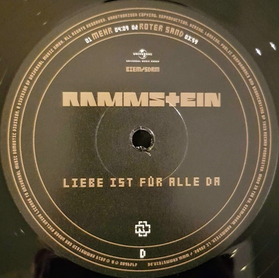 Виниловая пластинка Rammstein Liebe Ist Fur Alle Da - 2LP - рис.5