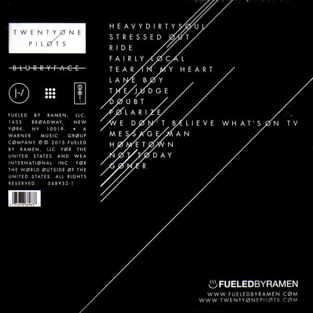 Виниловая пластинка Twenty One Pilots – Blurryface - 2LP - рис.1