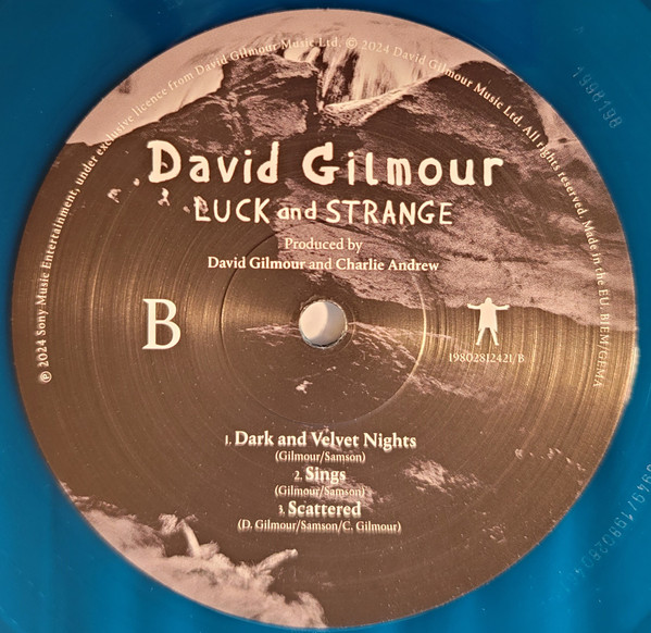 Виниловая пластинка David Gilmour – Luck And Strange Coloured Translucent Sea Blue LP - рис.3
