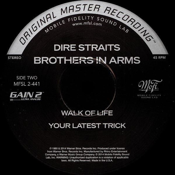 Виниловая пластинка Dire Straits – Brothers In Arms (MFSL) - 2LP - рис.5