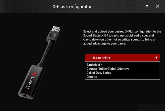 Внешняя звуковая карта Creative Sound BlasterX G1 - рис.5