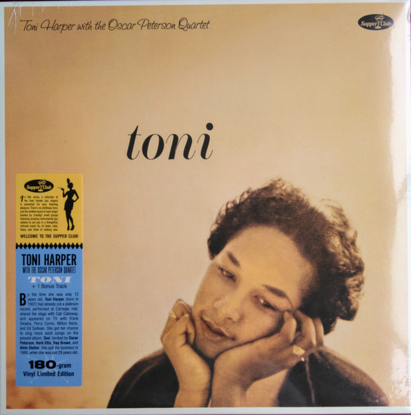 Виниловая пластинка Toni Harper With The Oscar Peterson Quartet – Toni - LP - рис.0