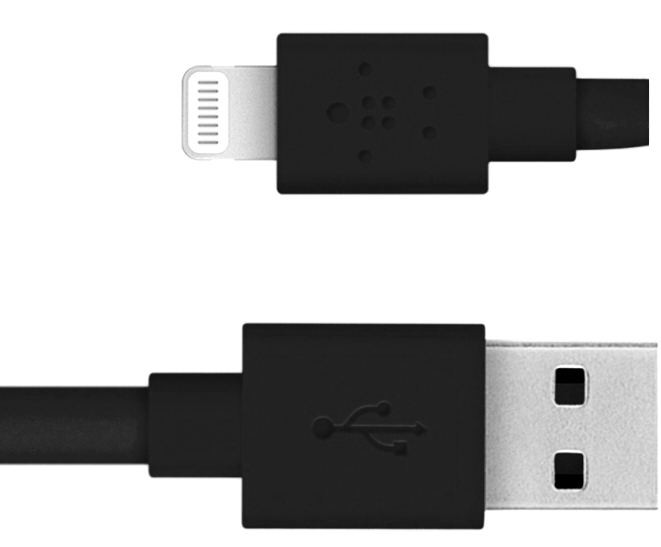 Кабель Belkin Lightning to USB Cable Black 1.2m - рис.0