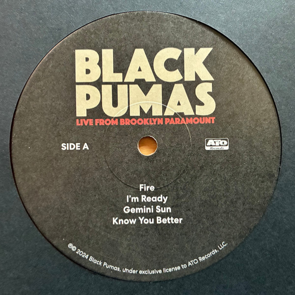 Виниловая пластинка Black Pumas - Live From Brooklyn Paramount - 2LP+CD - рис.7