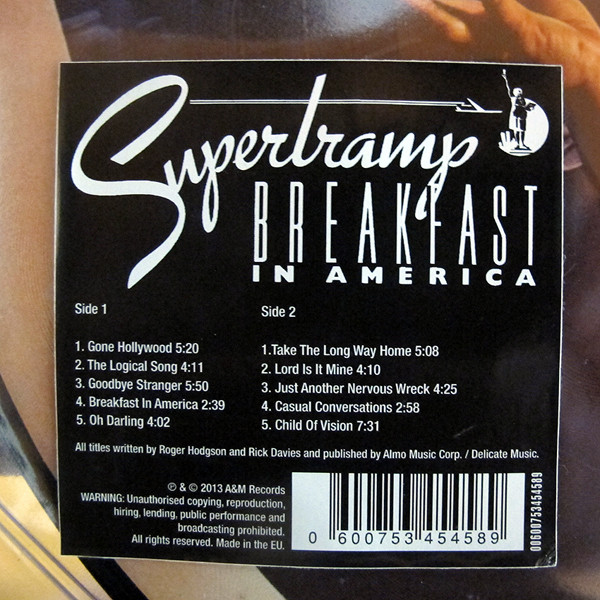 Виниловая пластинка Supertramp - Breakfast In America - рис.3