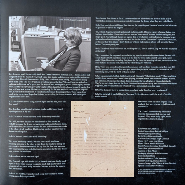 Виниловая пластинка Black Sabbath - Black Sabbath (Analogue) LP - рис.10