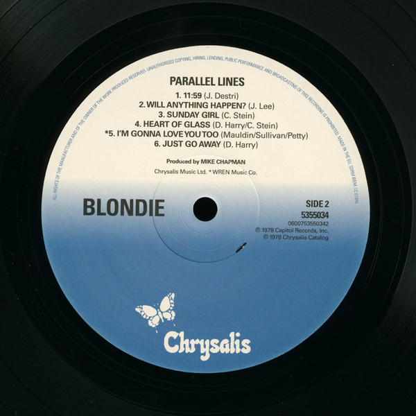 Виниловая пластинка Blondie - Parallel Lines - рис.3