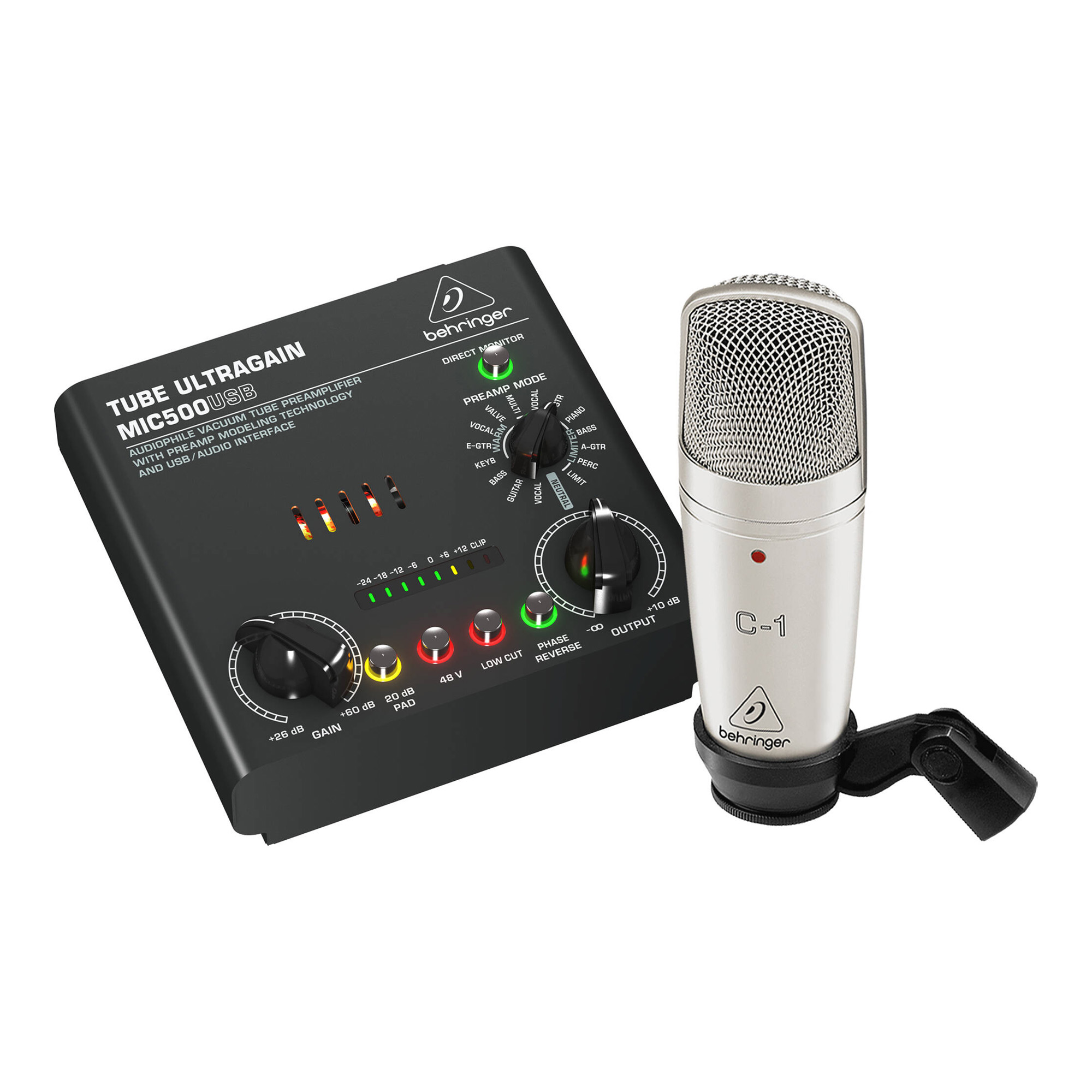 

Комплект для звукозаписи Behringer, Черный;серебряный, Voice Studio