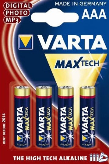 Батарея Varta VARTA Max-Tech LR03/286 BL4 - рис.0