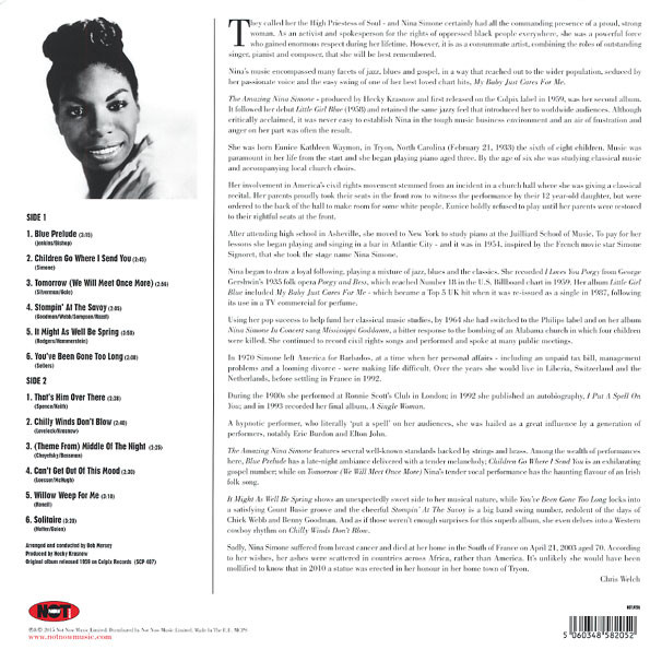 Виниловая пластинка Nina Simone – The Amazing Nina Simone LP - рис.1