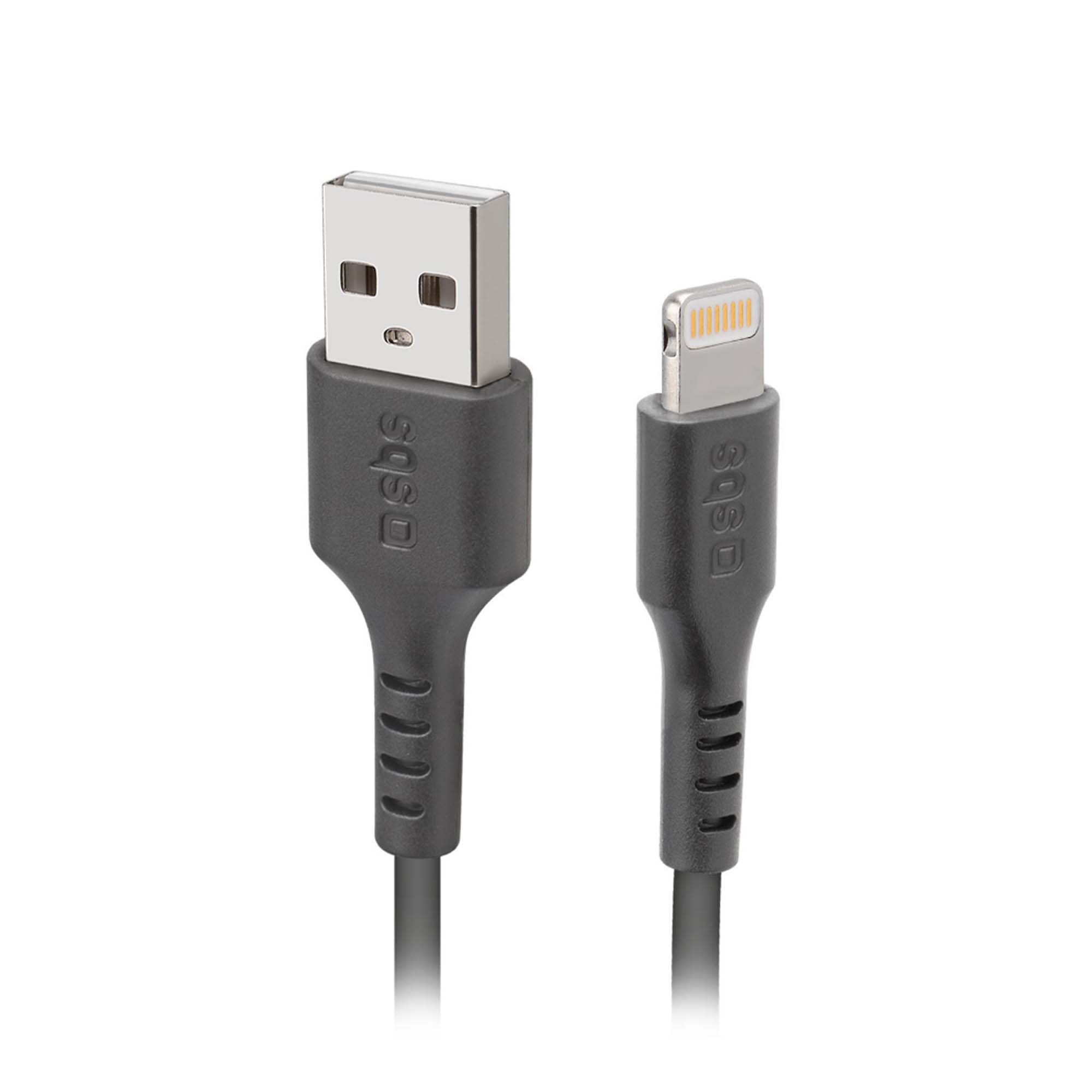 Кабель SBS USB-A - Lightning 1.5m Black - фото 1