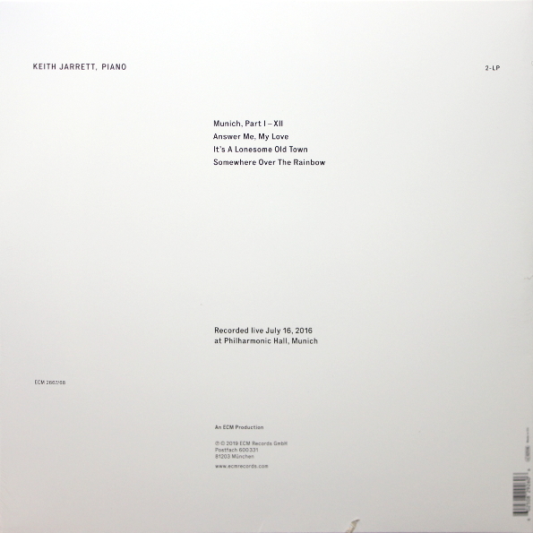 Виниловая пластинка Keith Jarrett - Munich 2016 LP - рис.1