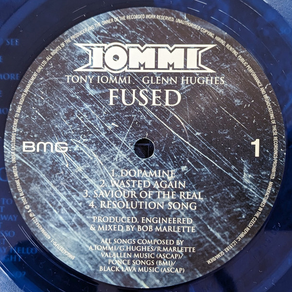 Виниловая пластинка Tony Iommi, Glenn Hughes – Fused (Coloured Blue) 2LP - рис.2