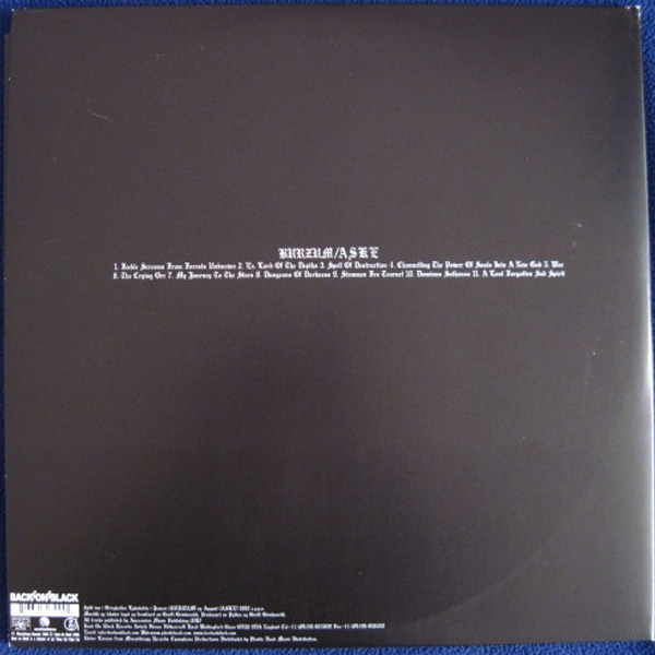 Виниловая пластинка Burzum – Burzum / Aske LP - рис.1