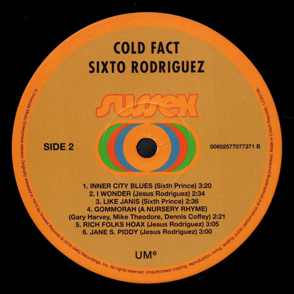 Виниловая пластинка Rodriguez - Cold Fact LP - рис.3