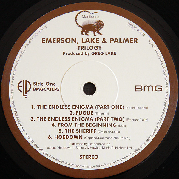 Виниловая пластинка Emerson, Lake & Palmer - Trilogy - рис.1