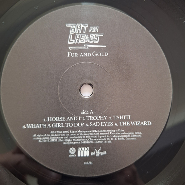 Виниловая пластинка Bat For Lashes - Fur And Gold LP - рис.3