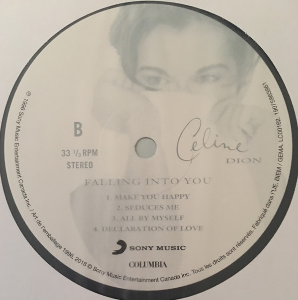 Виниловая пластинка Celine Dion - Falling Into You - рис.3