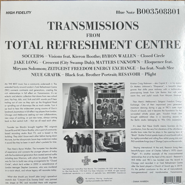 Пластинка Various Artists Various – Transmissions From Total Refreshment Centre BLUE NOTE 2023  LP - фото 2