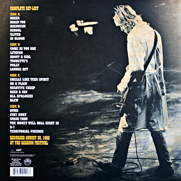 Виниловая пластинка Nirvana - Live At Reading - рис.2