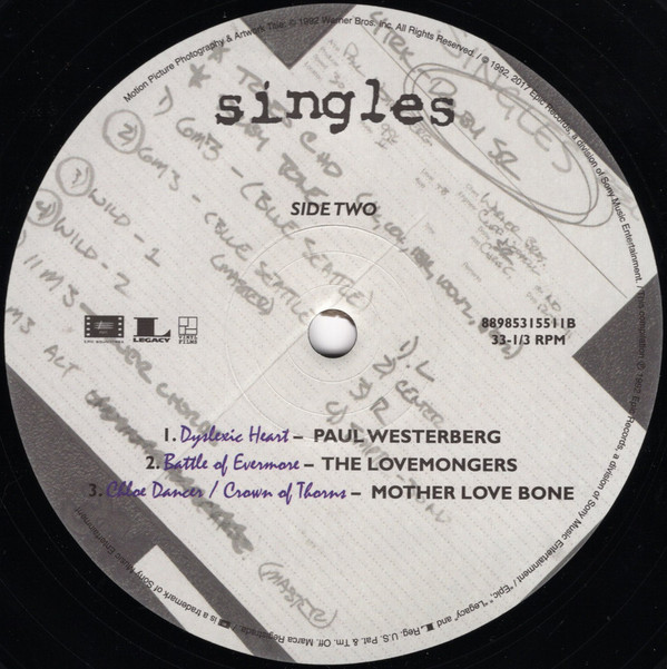 Виниловая пластинка OST SINGLES LP - рис.3