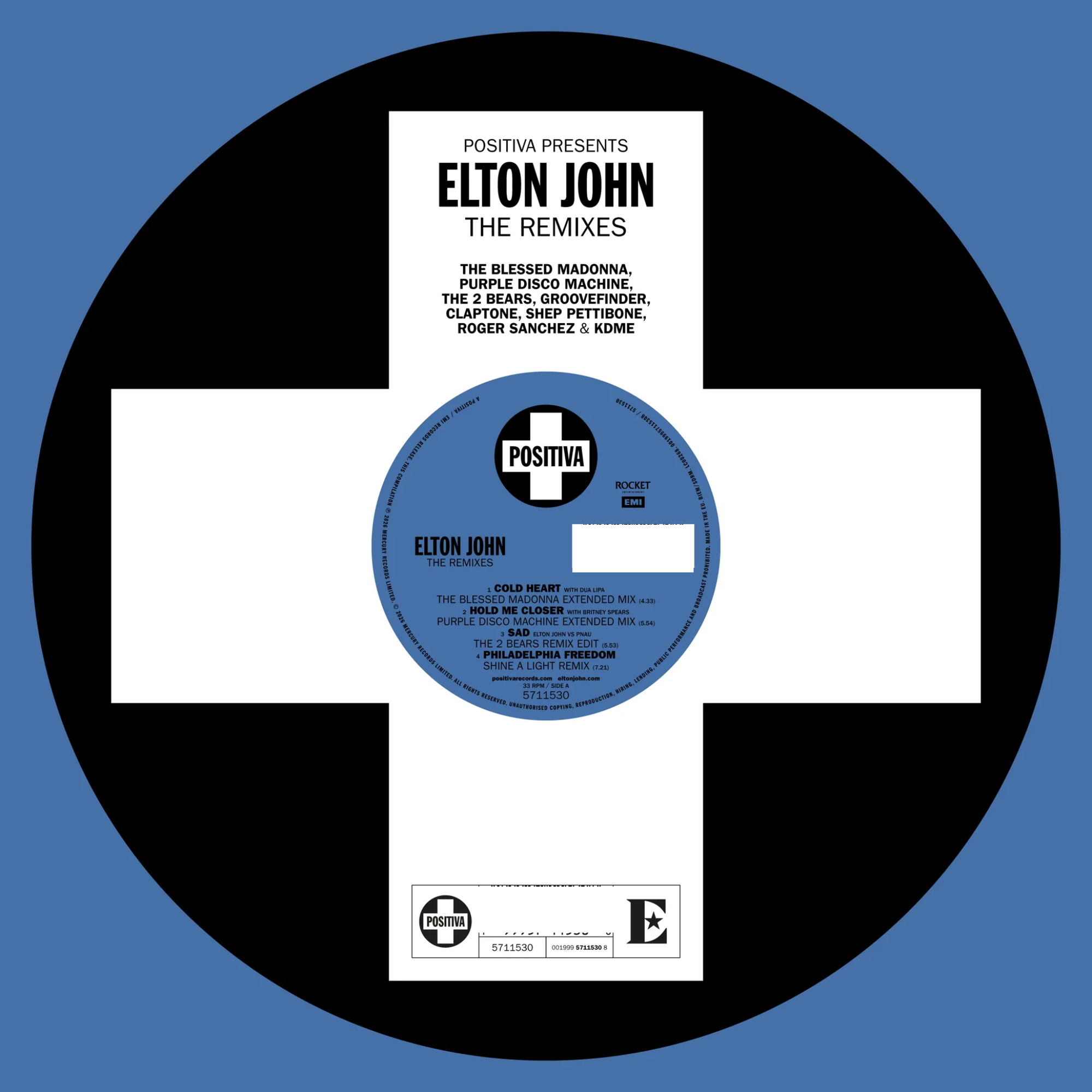 

Виниловая пластинка Пластинка, Elton John - The Remixes (glow in the dark) (RSD26) LP