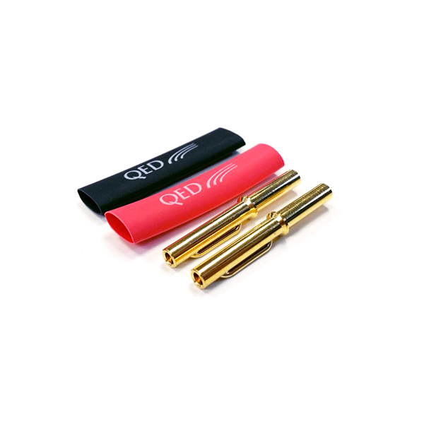 Адаптер QED Airloc Mini Banana Plug 100 Black Red - рис.1