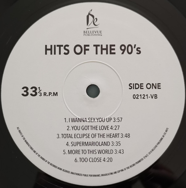 Виниловая пластинка Various – Hits Of The 90's LP - рис.1