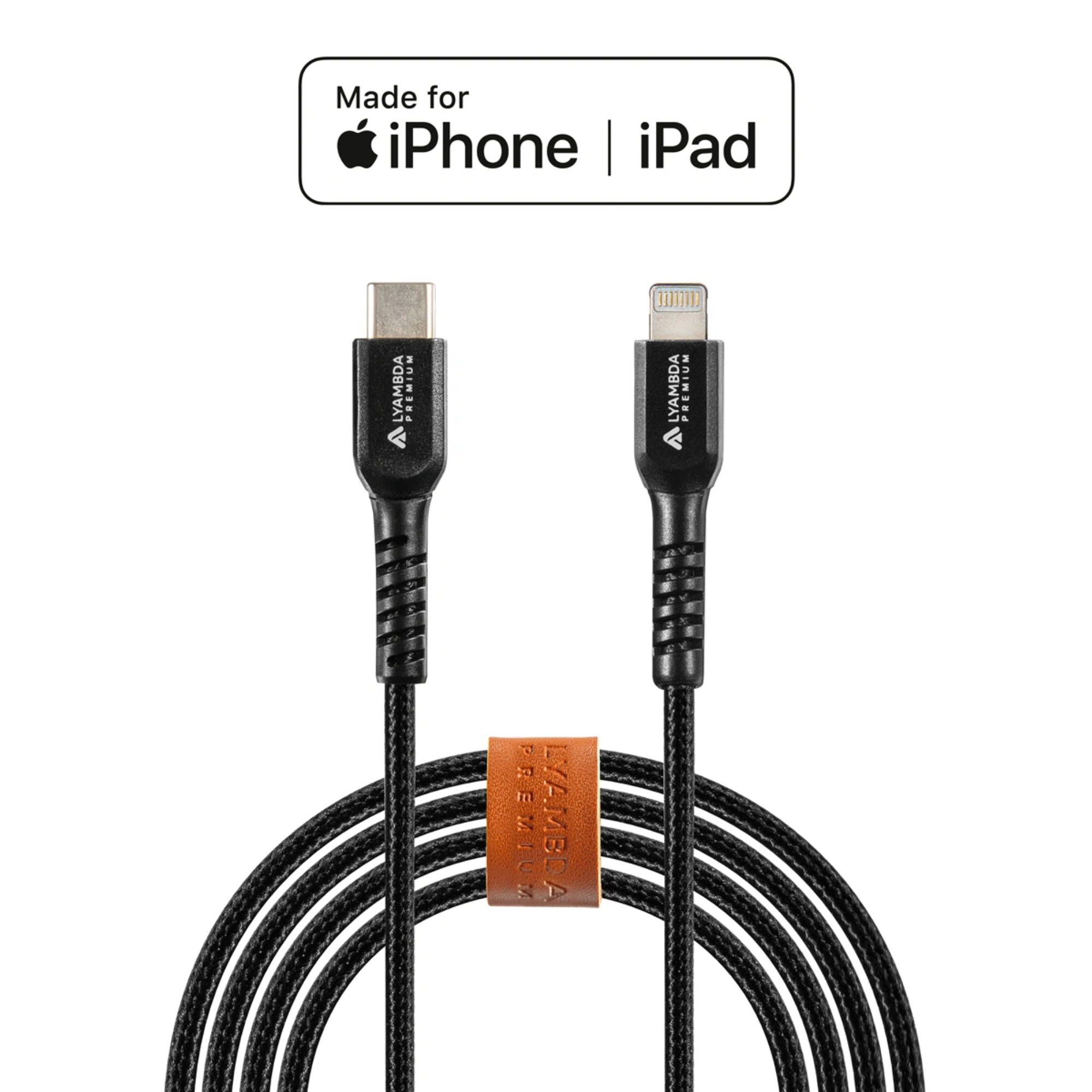 

Кабель Lyambda, Черный, LCLm10 USB Type-C/Lightning Black