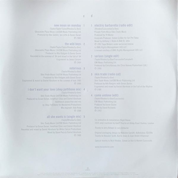 Виниловая пластинка Duran Duran - Greatest - 2LP - рис.6