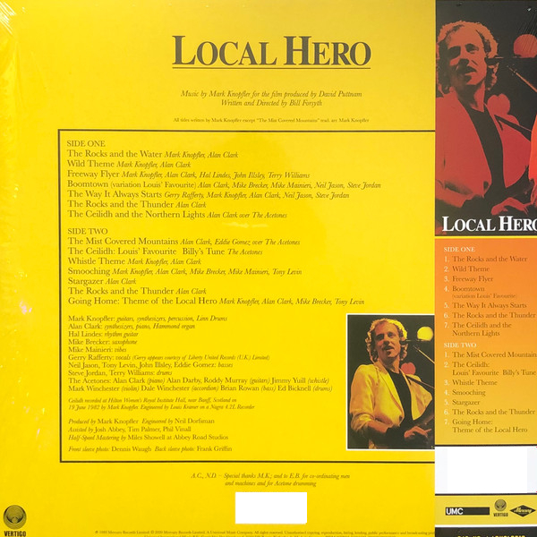 Виниловая пластинка Mark Knopfler - Local Hero (Half Speed Master) LP - рис.2