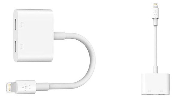 Адаптер Belkin Lightning Audio + Charge RockStar iPhone7/7Plus White - рис.4