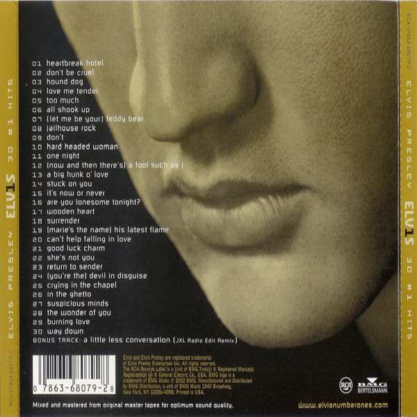 CD-диск Elvis Presley – ELV1S 30 #1 Hits - CD - рис.2