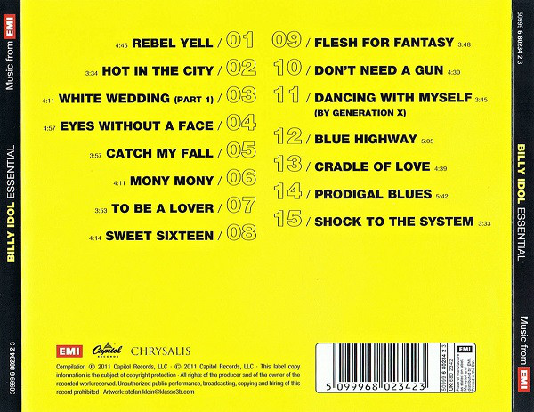 CD-диск Billy Idol Essential CD - рис.1