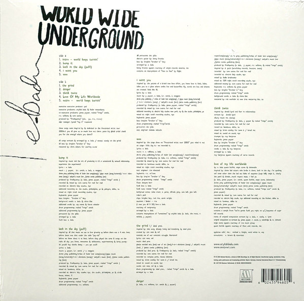 Виниловая пластинка Erykah Badu – Worldwide Underground LP - рис.1