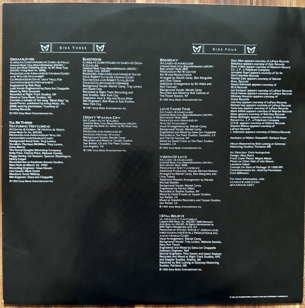 Виниловая пластинка Mariah Carey - N1s - Metallic Silver & Black Swirl - 2LP - рис.1